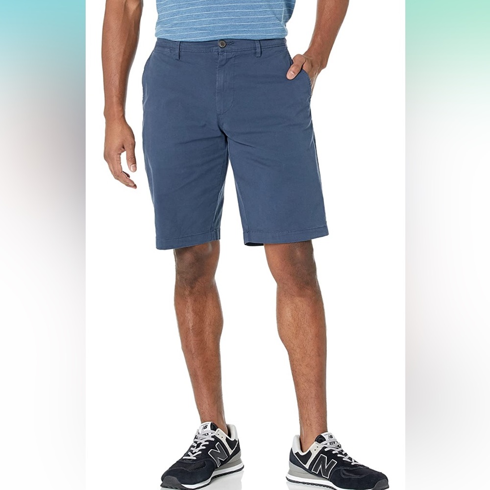NWT Goodthreads Slim-Fit 11" Flat-Front Comfort Stretch Chino Short